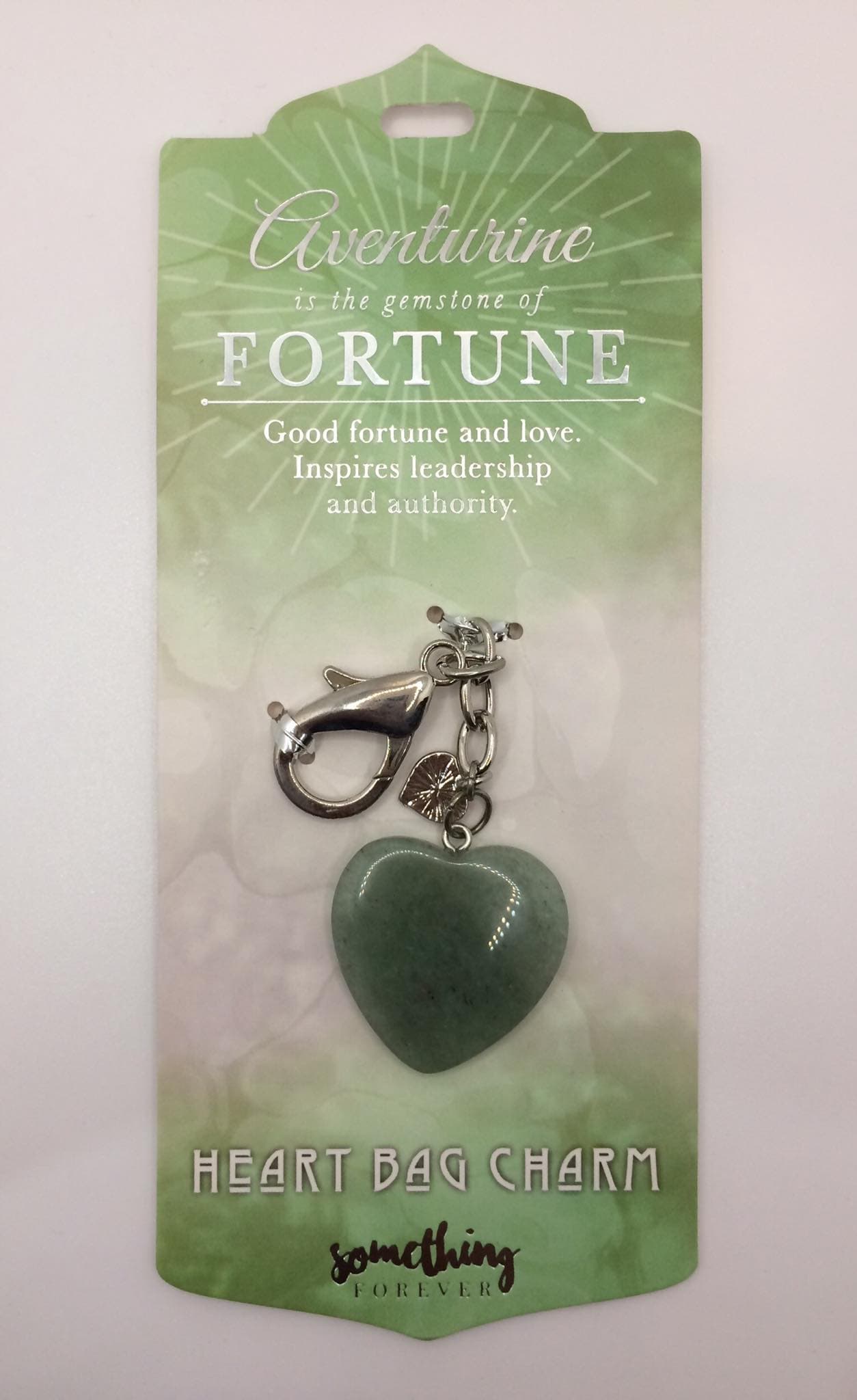 Adventurine -- Gemstone Bag Charm