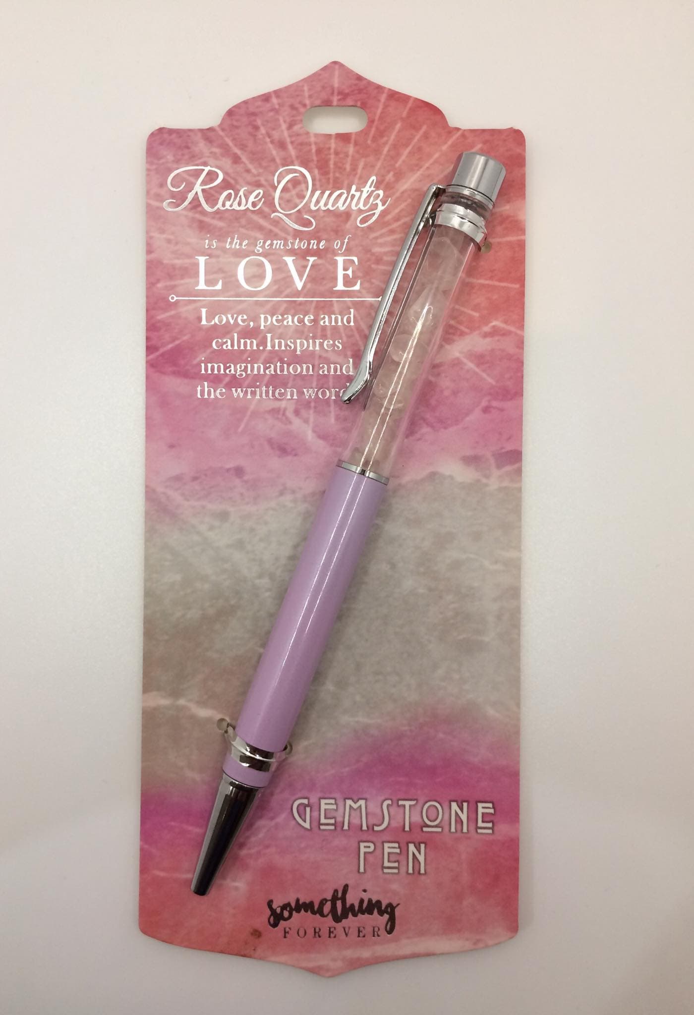 Rose Quartz -- Gemstone Pen