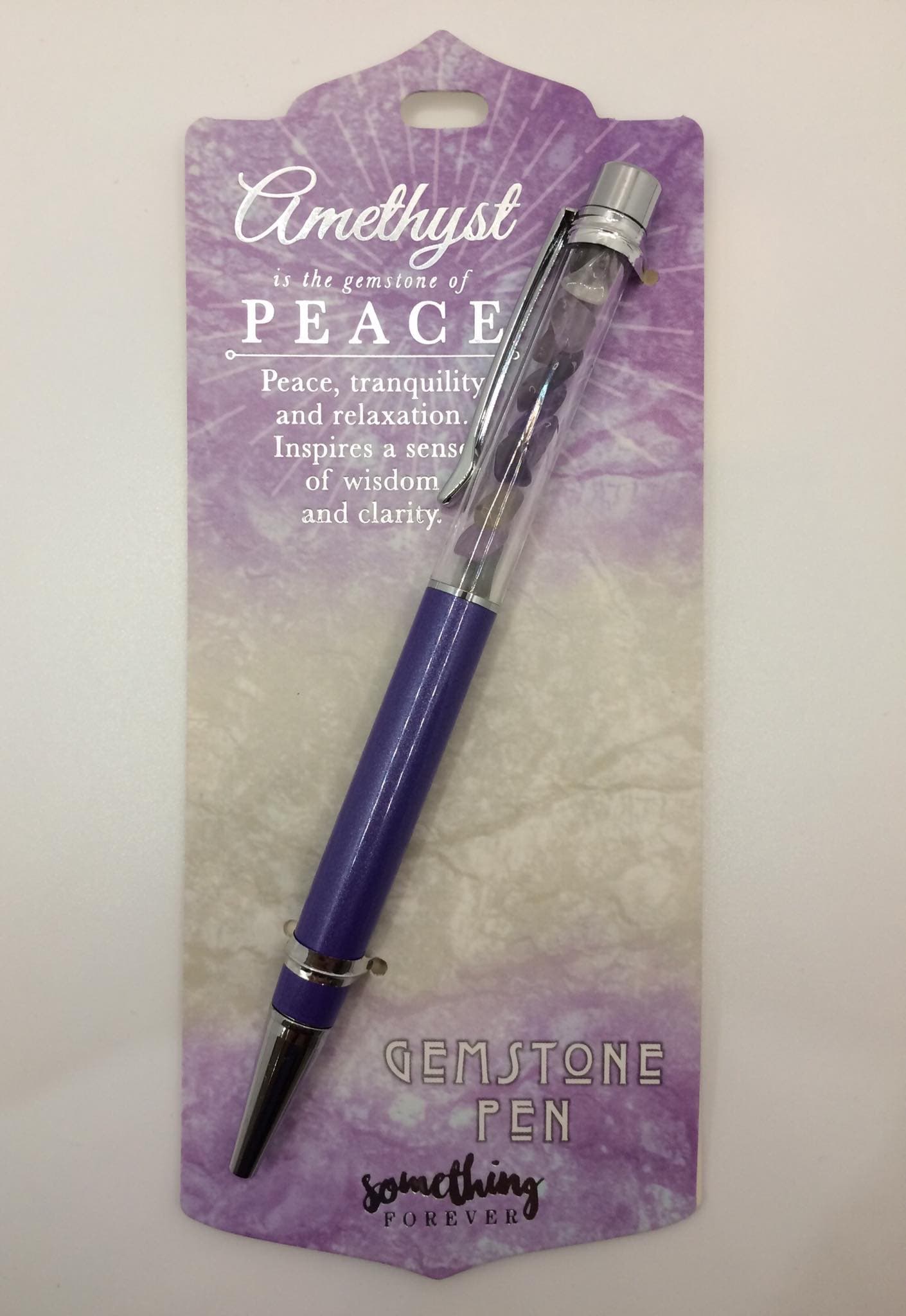 Amethyst -- Gemstone Pen