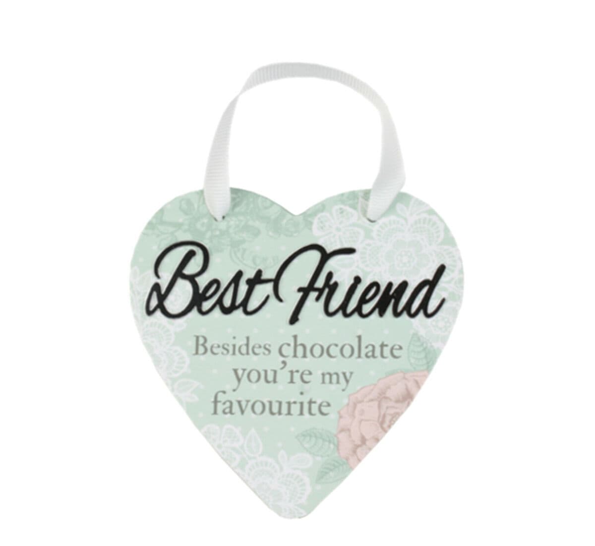 Best Friend Hanging Heart Ornament