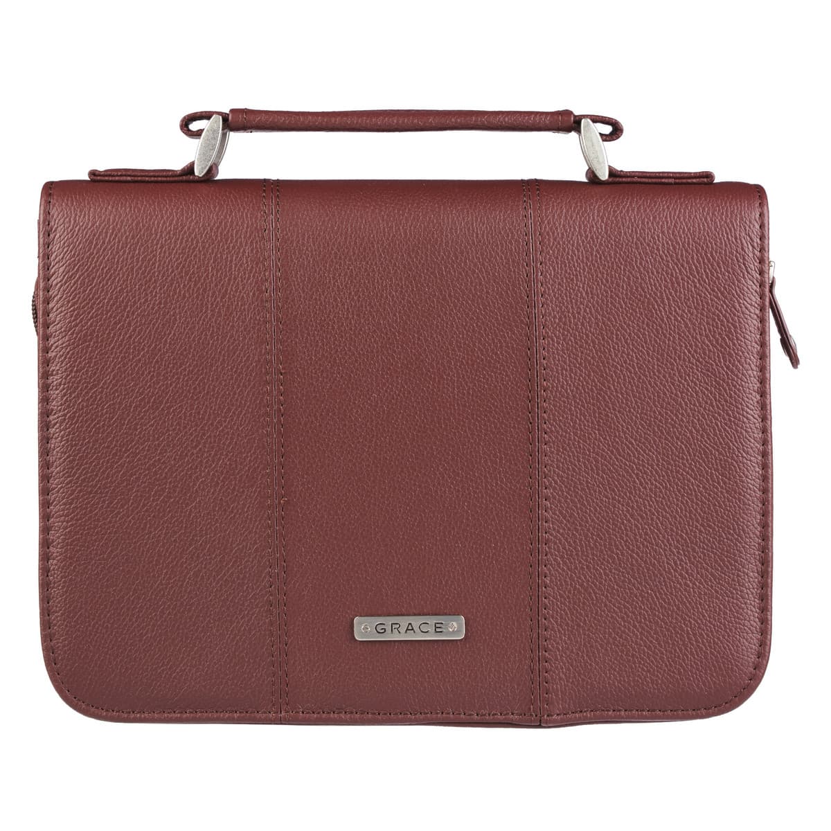 Grace Full Grain Leather in Russet Brown -- Bible Case