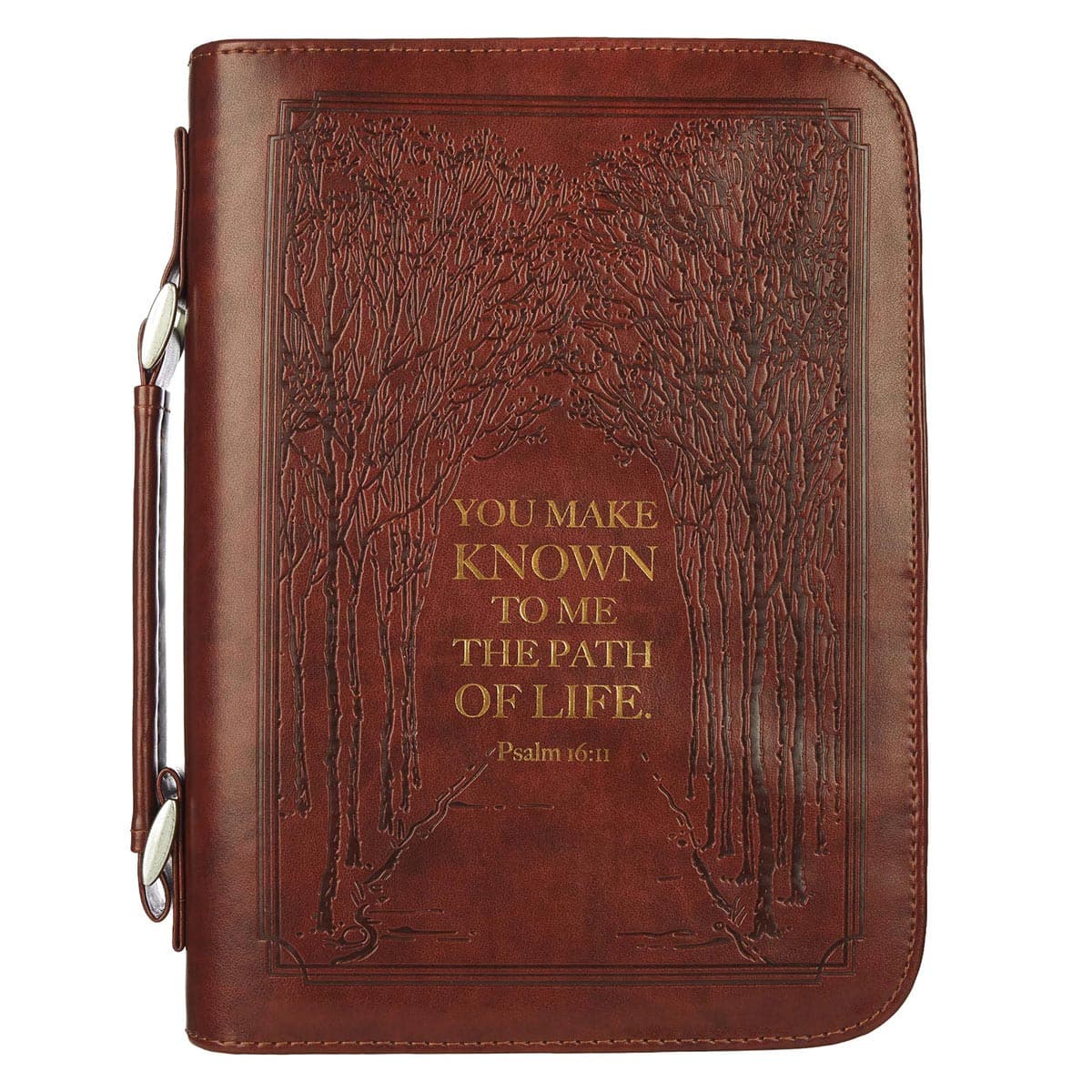 The Path Of Life Classic Faux Leather - Psalm 16:11 -- Bible Case