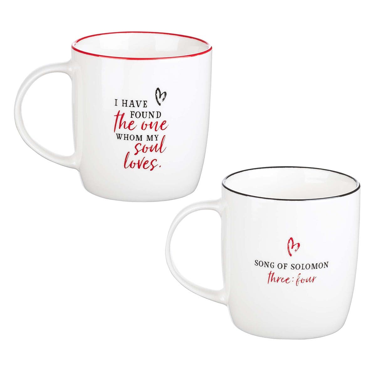 I Love You Two Piece Ceramic - Song Of Solomon 3:4 Mug Set, picture 2