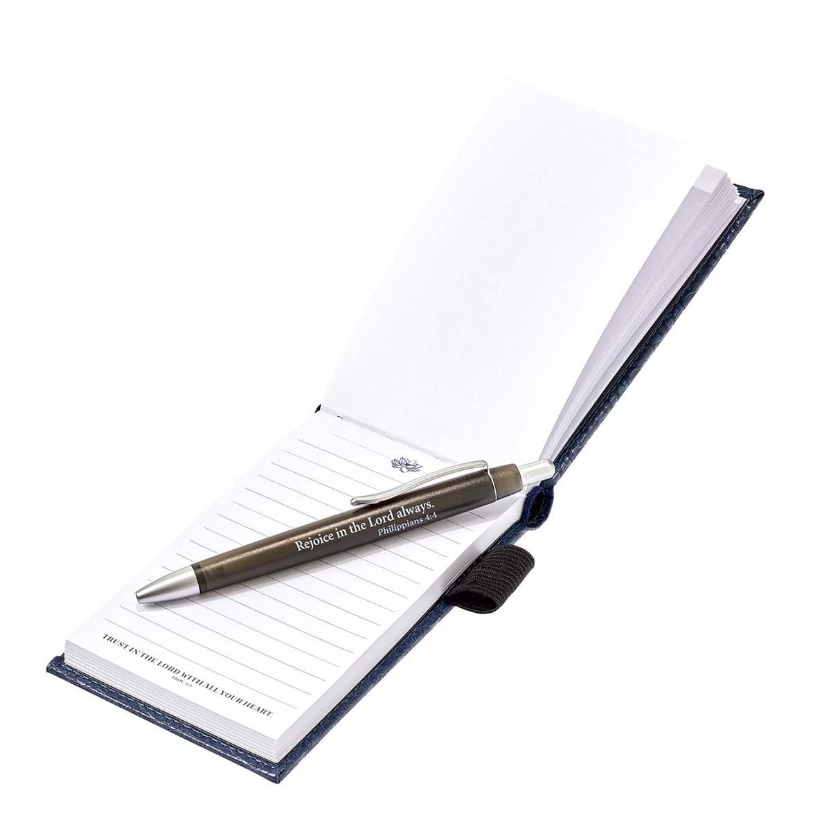 Trust In The Lord Faux Leather - Proverbs 3:5 -- Notepad and Pen Set, picture 3