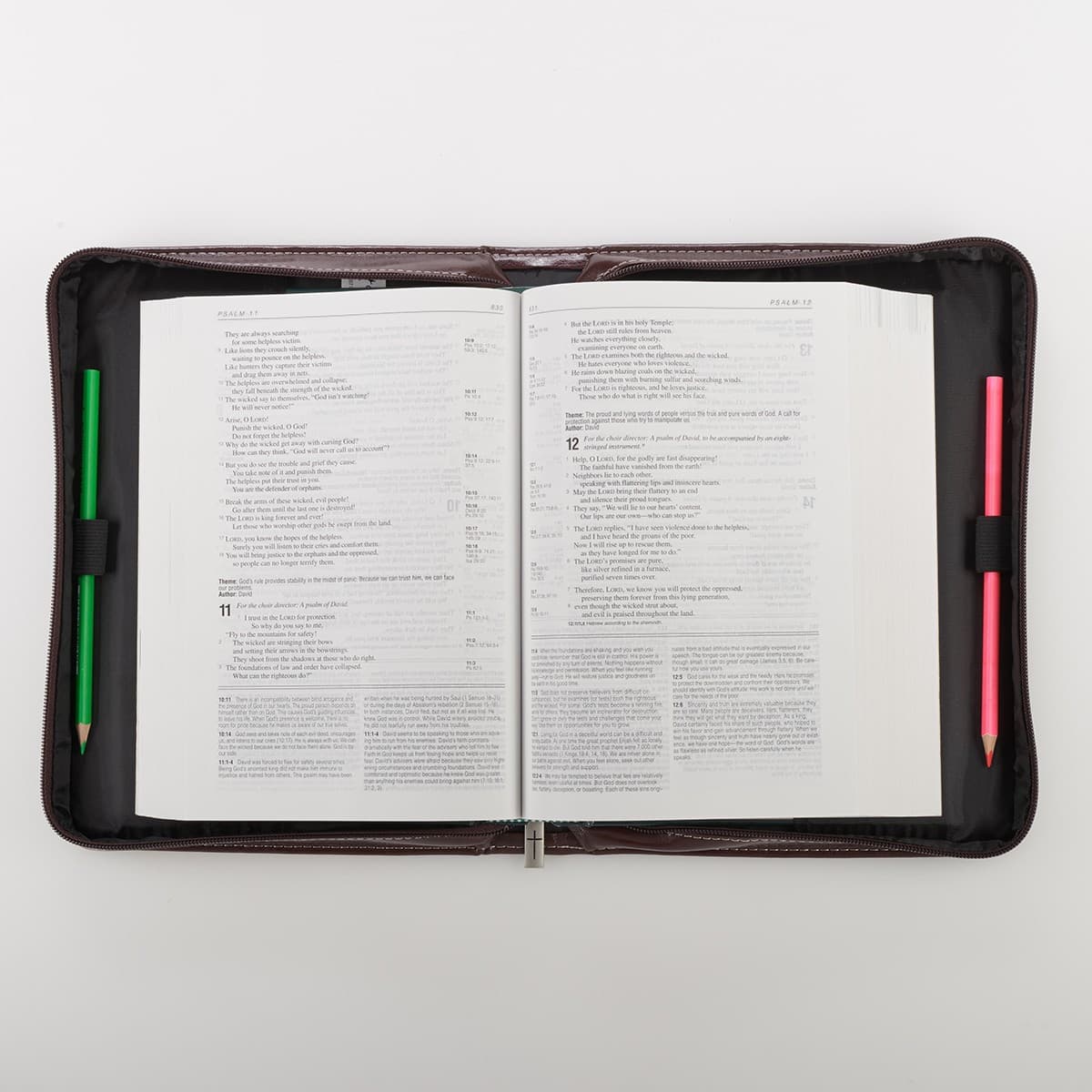 I Know the Plans Two-tone Brown Faux Leather Classic Extra Large Bible Case - Jeremiah 29:11, picture 7