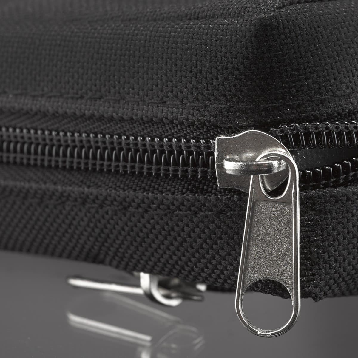 Black Poly-canvas Value Bible Case with Ichthus Patch, picture 4
