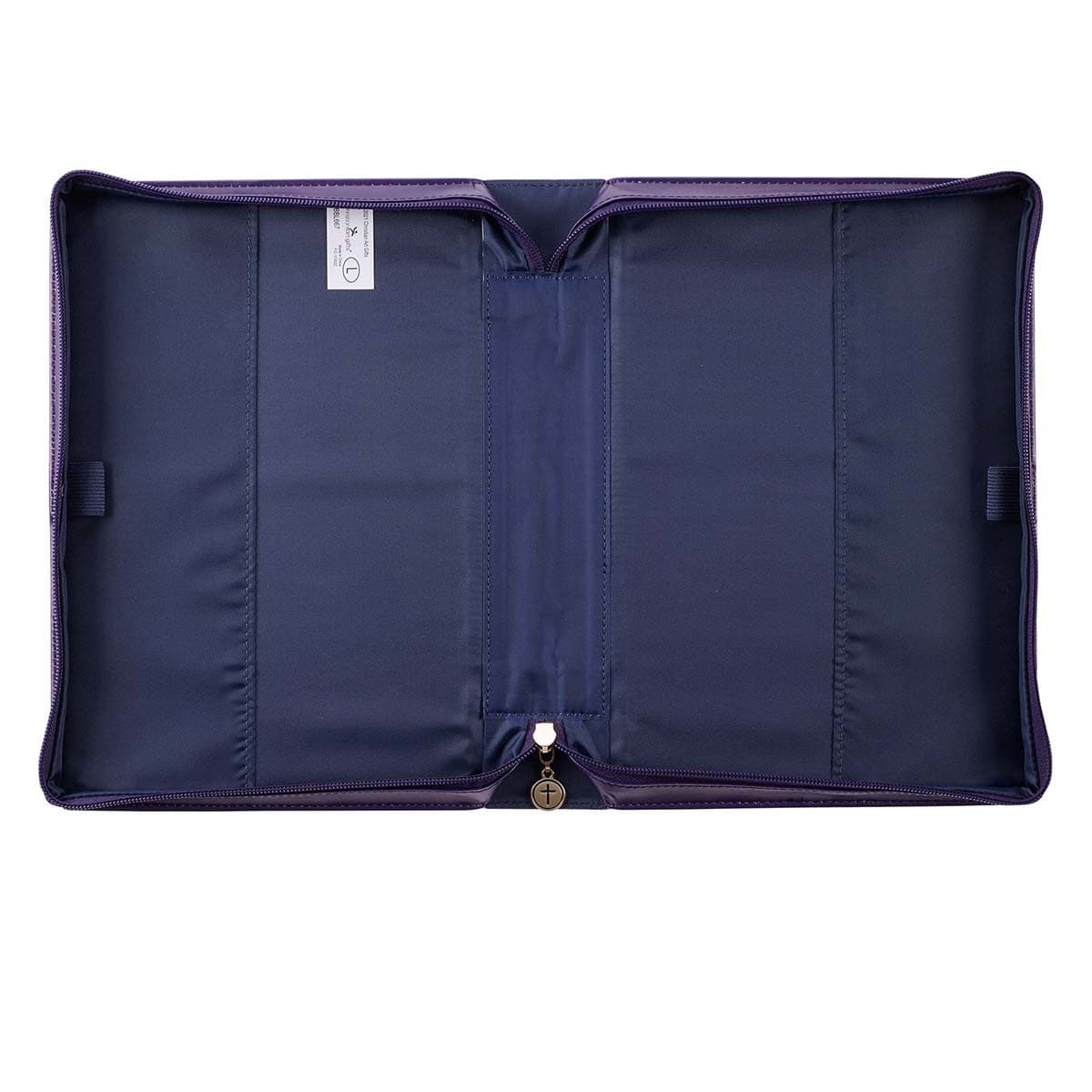 I Know the Plans Purple Floral Faux Leather Large Bible Case - Jeremiah 29:11, picture 3