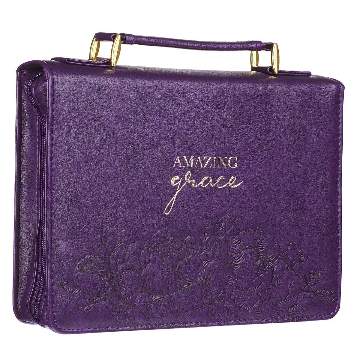 Amazing Grace Purple Faux Leather Fashion Large Bible Case, picture 4