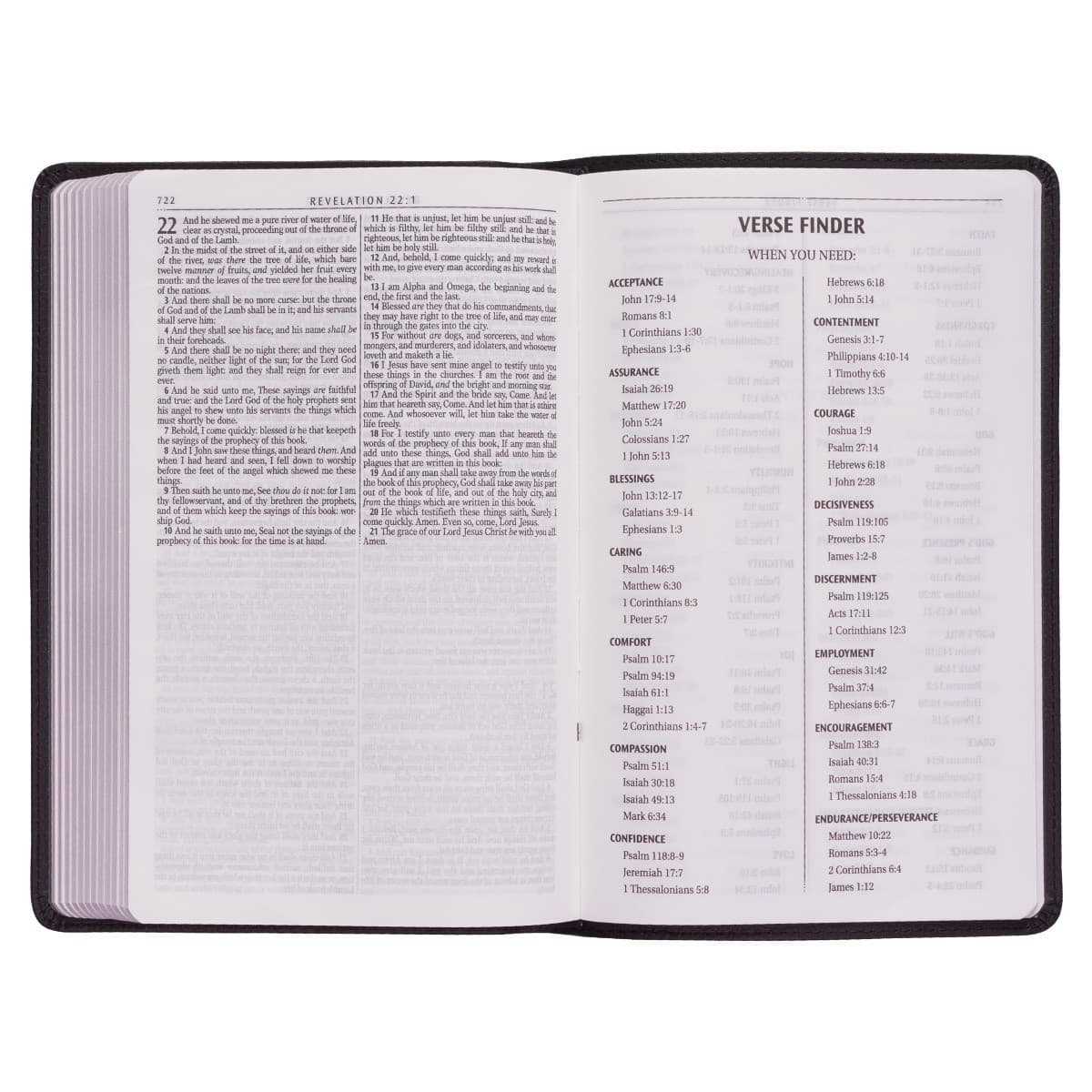Black Faux Leather King James Version Gift Edition Bible, picture 7