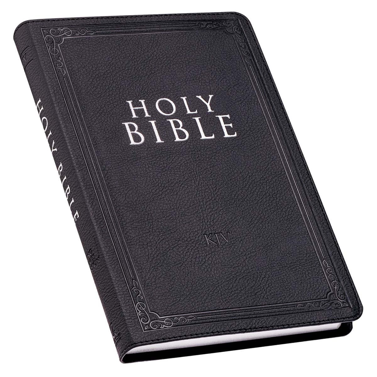 Black Faux Leather King James Version Gift Edition Bible, picture 3