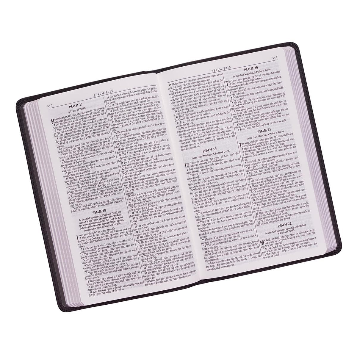 Black Faux Leather King James Version Gift Edition Bible, picture 5