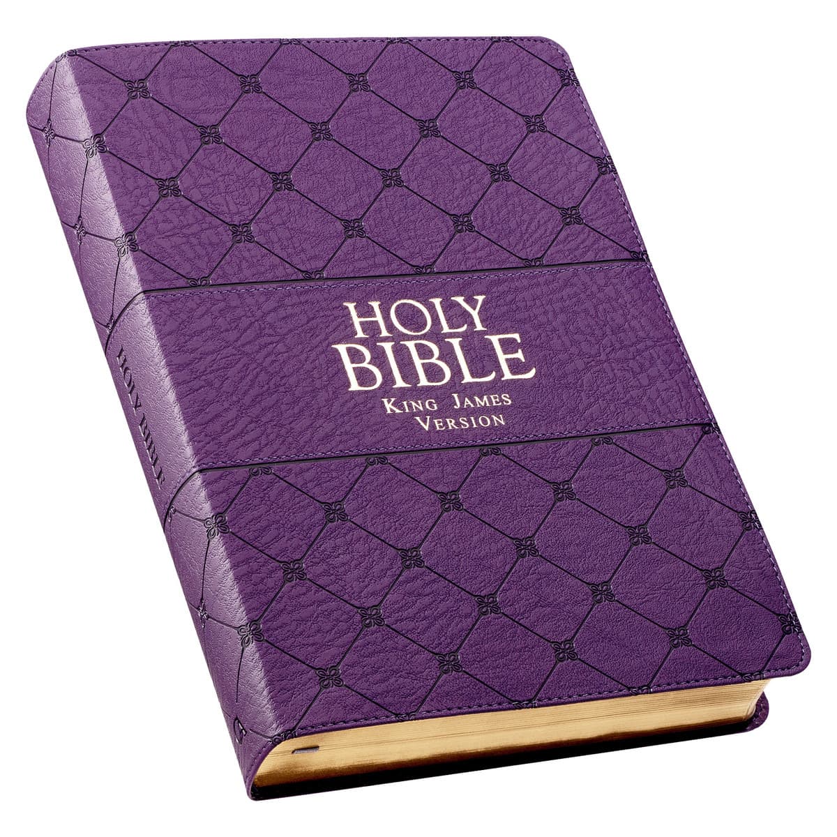 Purple Faux Leather Super Giant Print King James Version Bible, picture 3