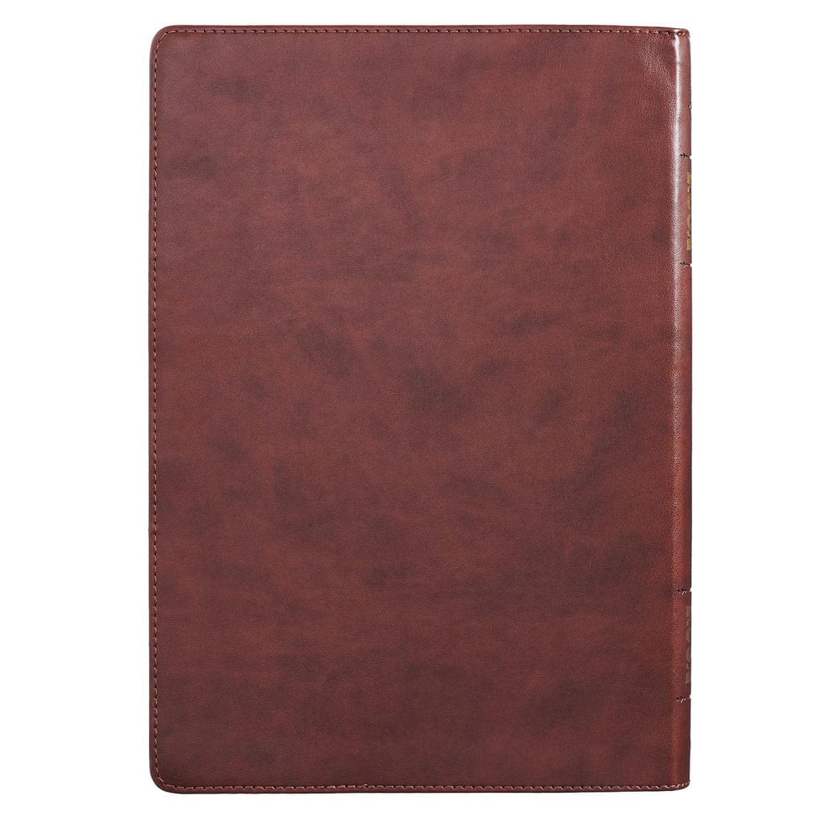 Chestnut Brown Faux Leather Super Giant Print King James Version Bible with Thumb Index, picture 2
