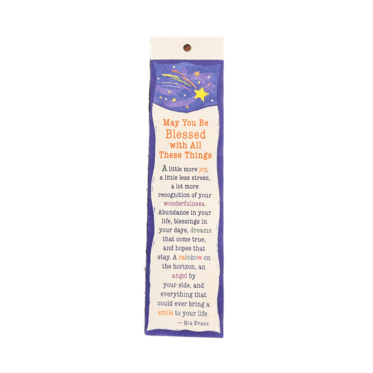 May You Be Blessed With All These Things Blue Mountain Arts Bookmark