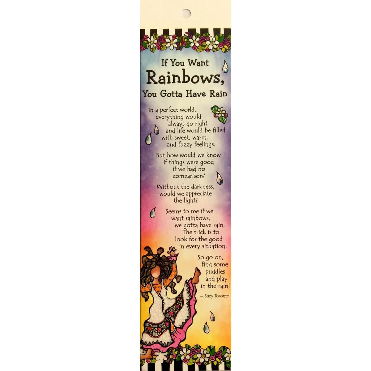 If You Want Rainbows, You Gotta Have Rain Blue Mountain Arts Bookmark