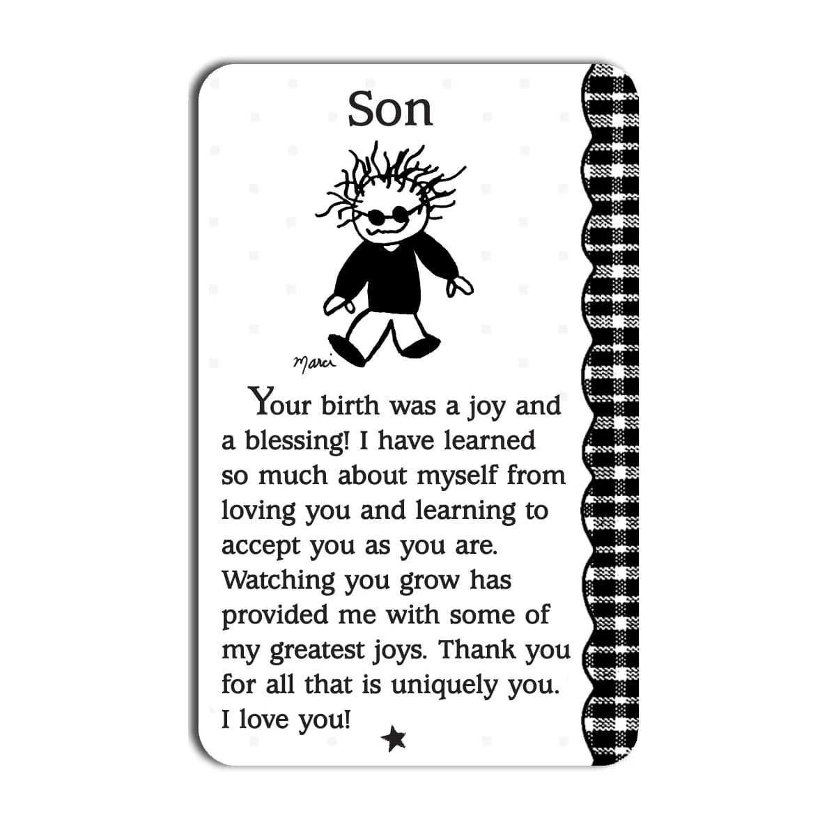 Son Blue Mountain Arts Wallet Card