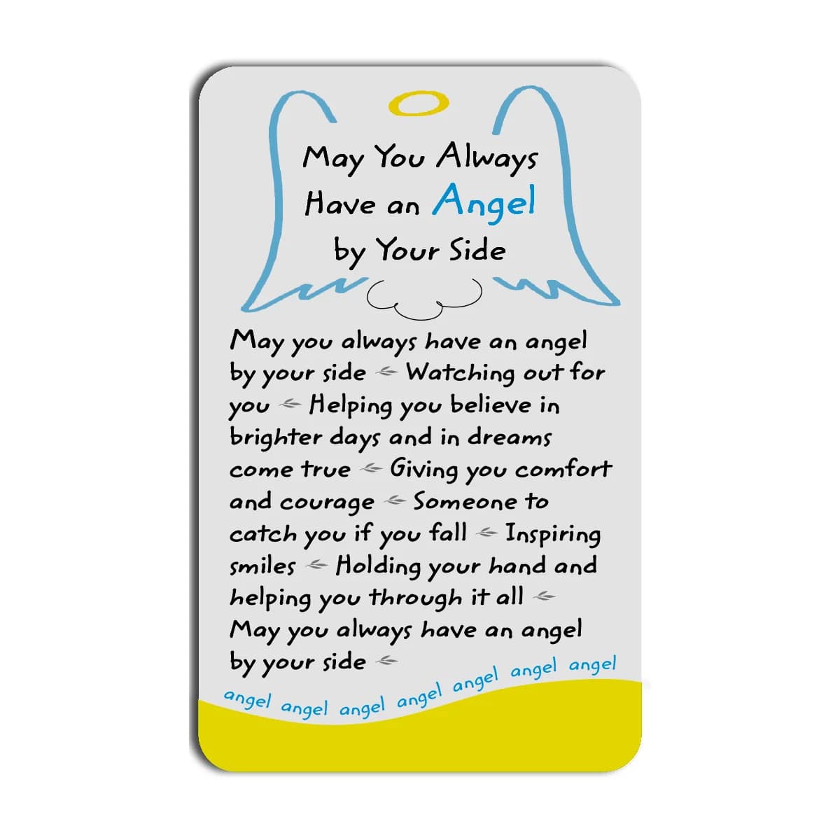 May You Always Have An Angel By Your Side Blue Mountain Arts Wallet Card
