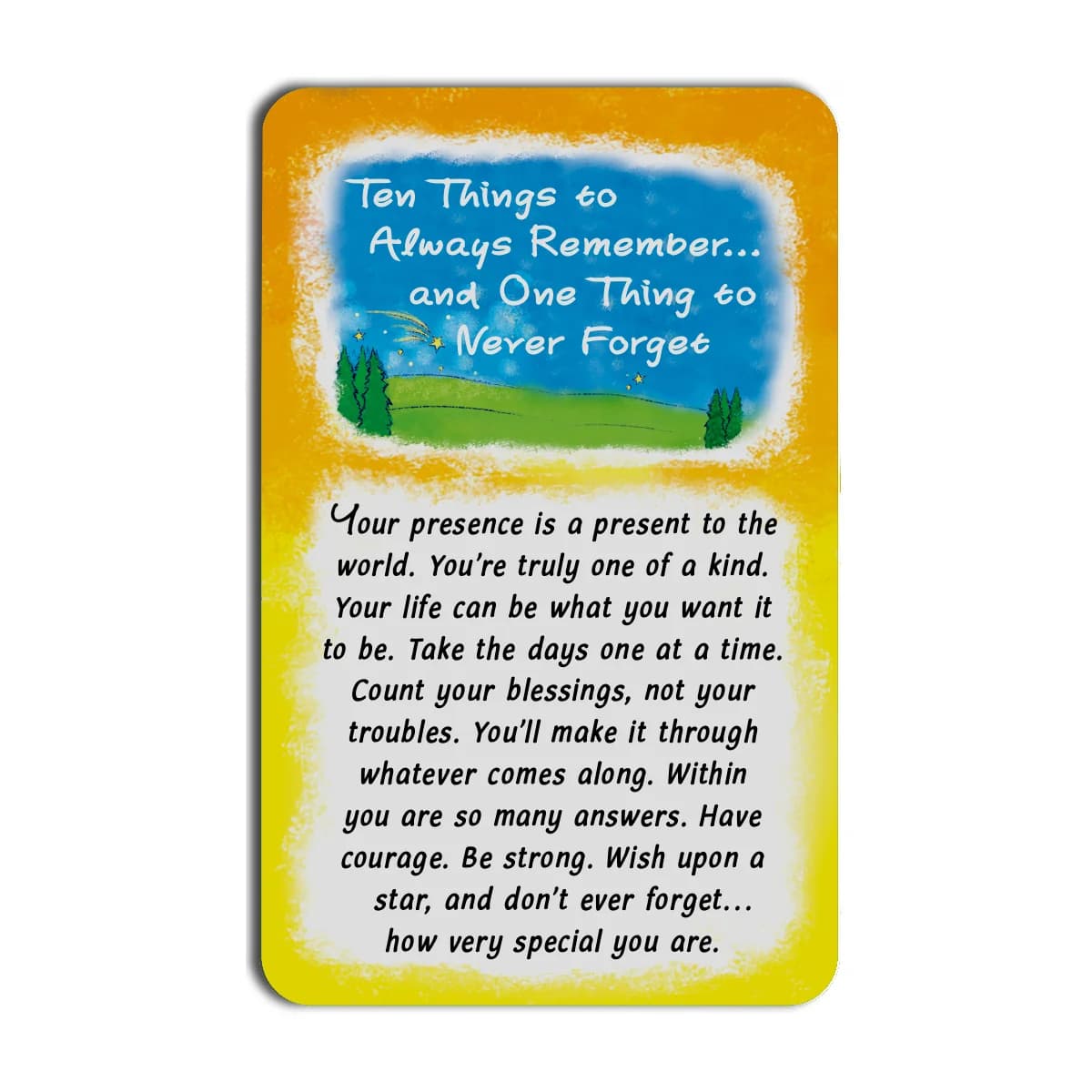 Ten Things To Always Remember Blue Mountain Arts Wallet Card