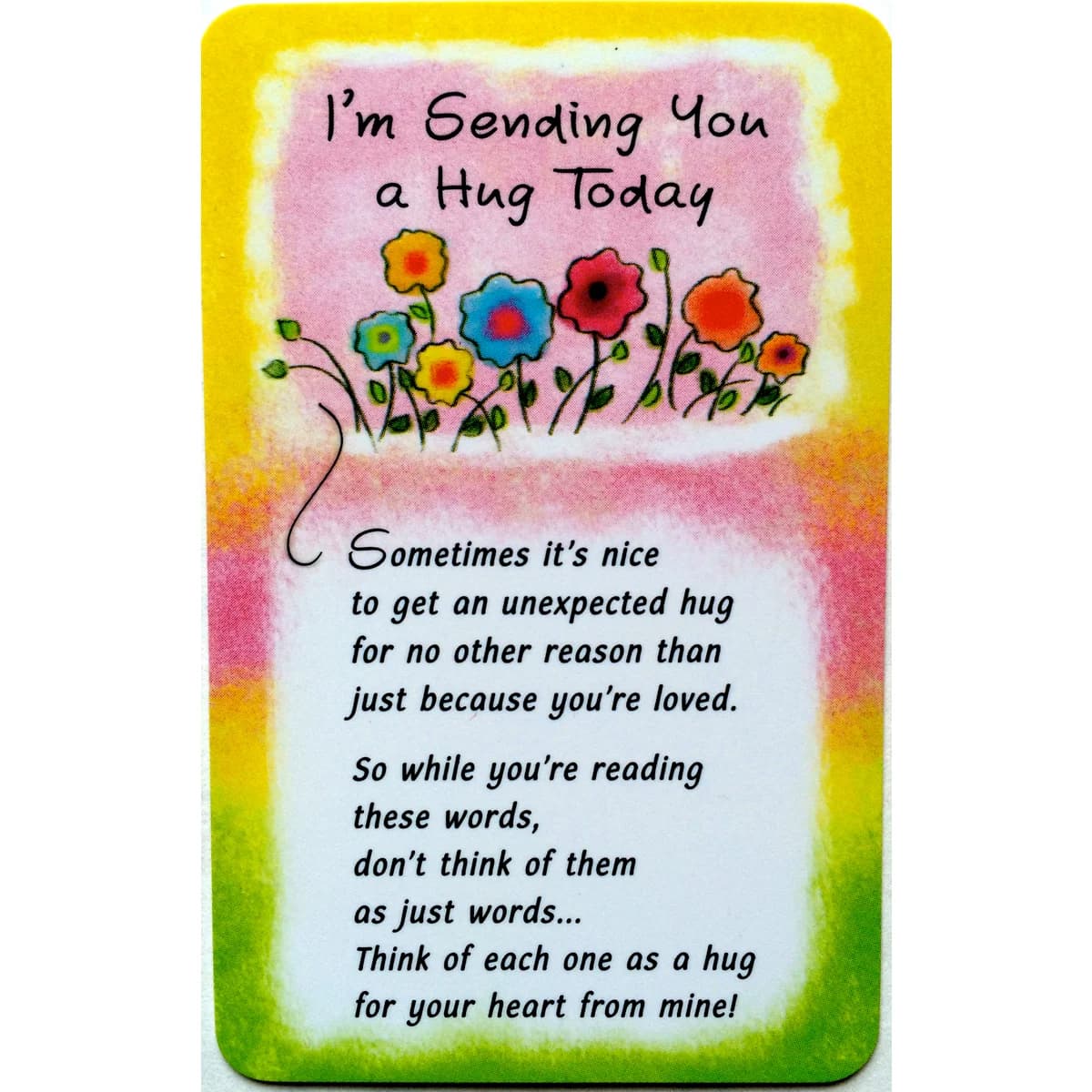 I'm Sending You A Hug Today Blue Mountain Arts Wallet Card