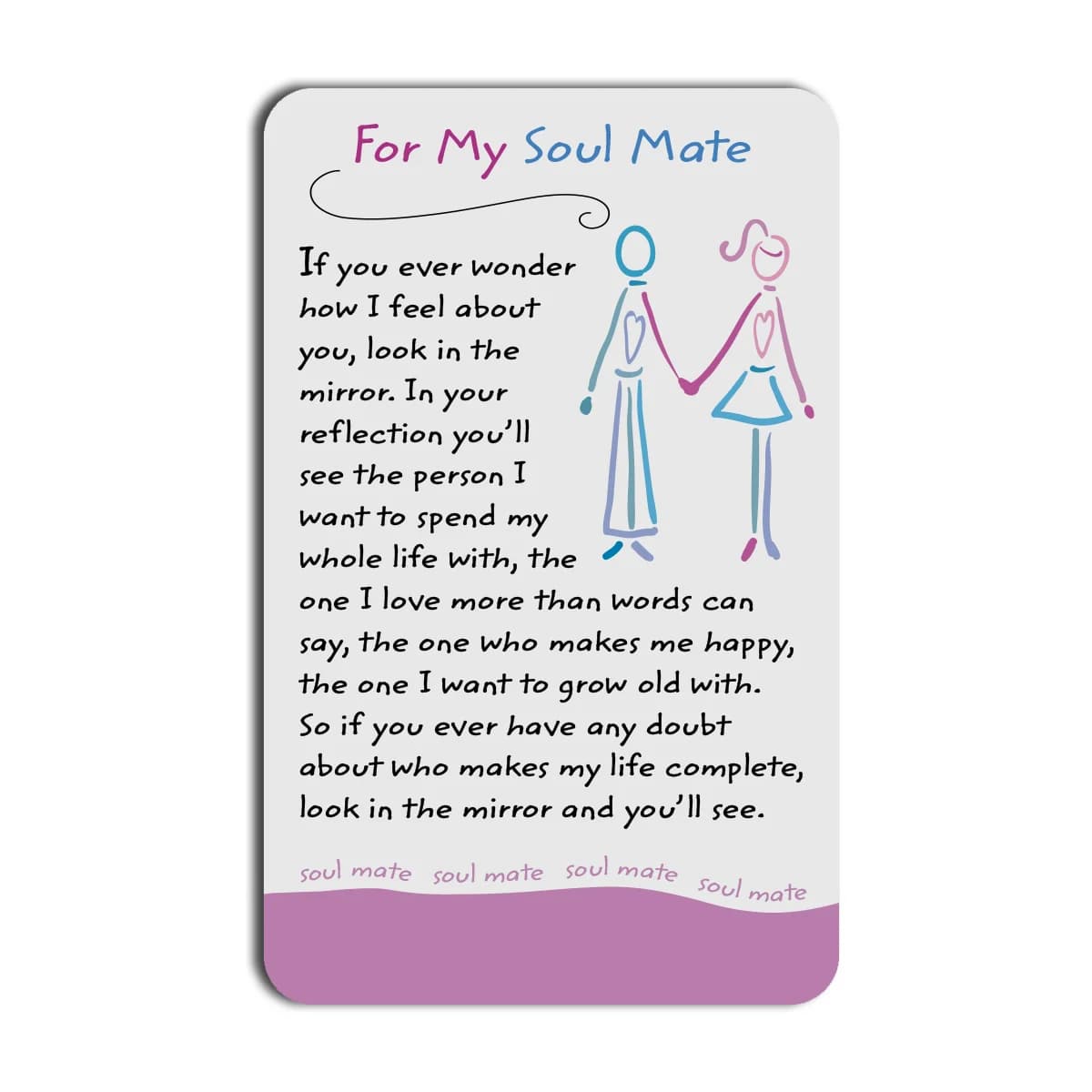 For My Soul Mate Blue Mountain Arts Wallet Card