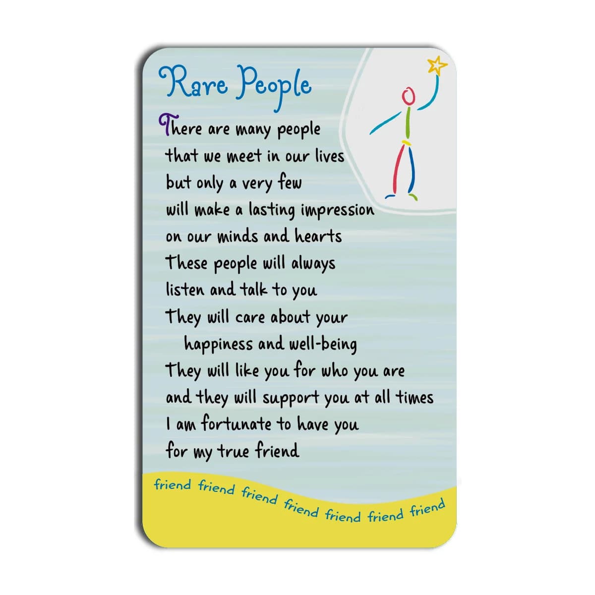 Rare People Blue Mountain Arts Wallet Card