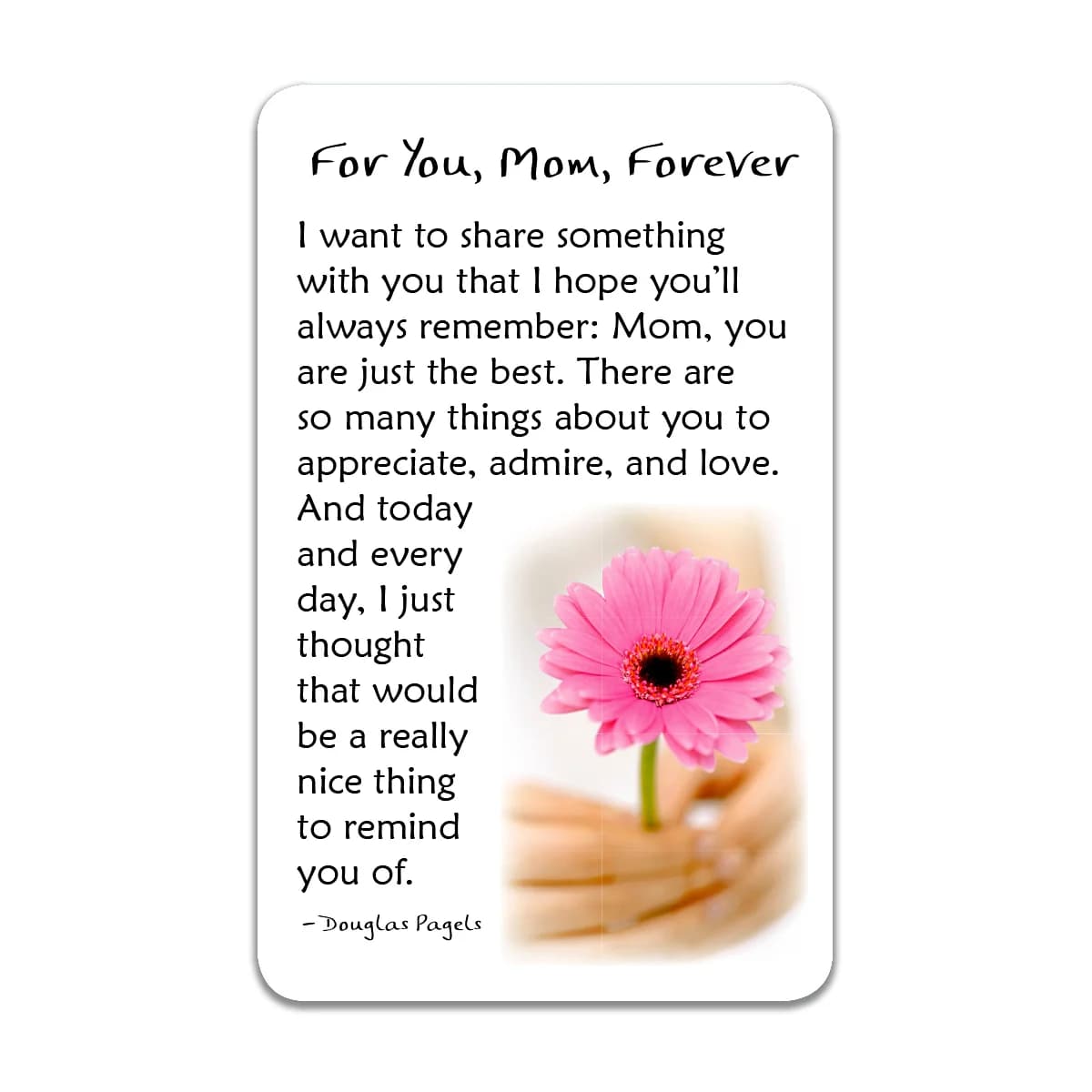 For You, Mom, Forever Blue Mountain Arts Wallet Card
