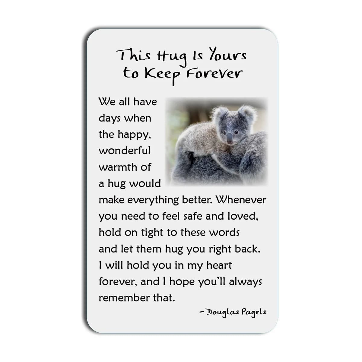 This Hug Is Yours To Keep Forever Blue Mountain Arts Wallet Card