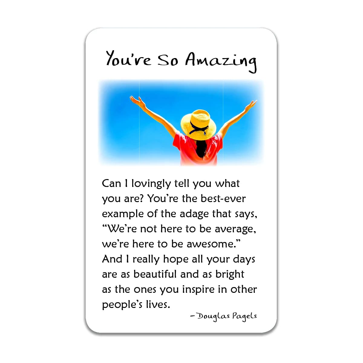 You're So Amazing Blue Mountain Arts Wallet Card