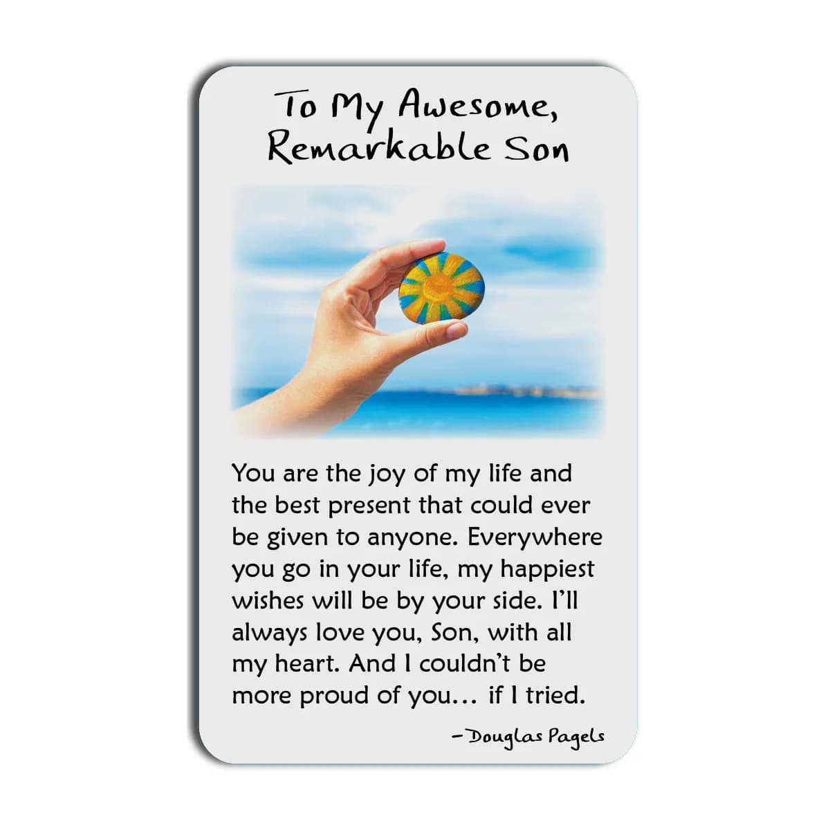 To My Awesome, Remarkable Son Blue Mountain Arts Wallet Card