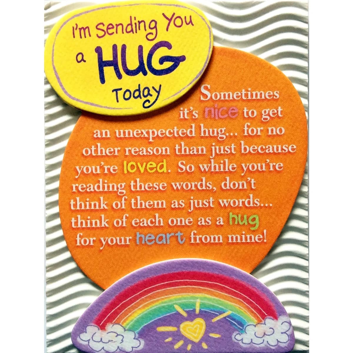 I'm Sending You A Hug Blue Mountain Arts Fridge Magnet