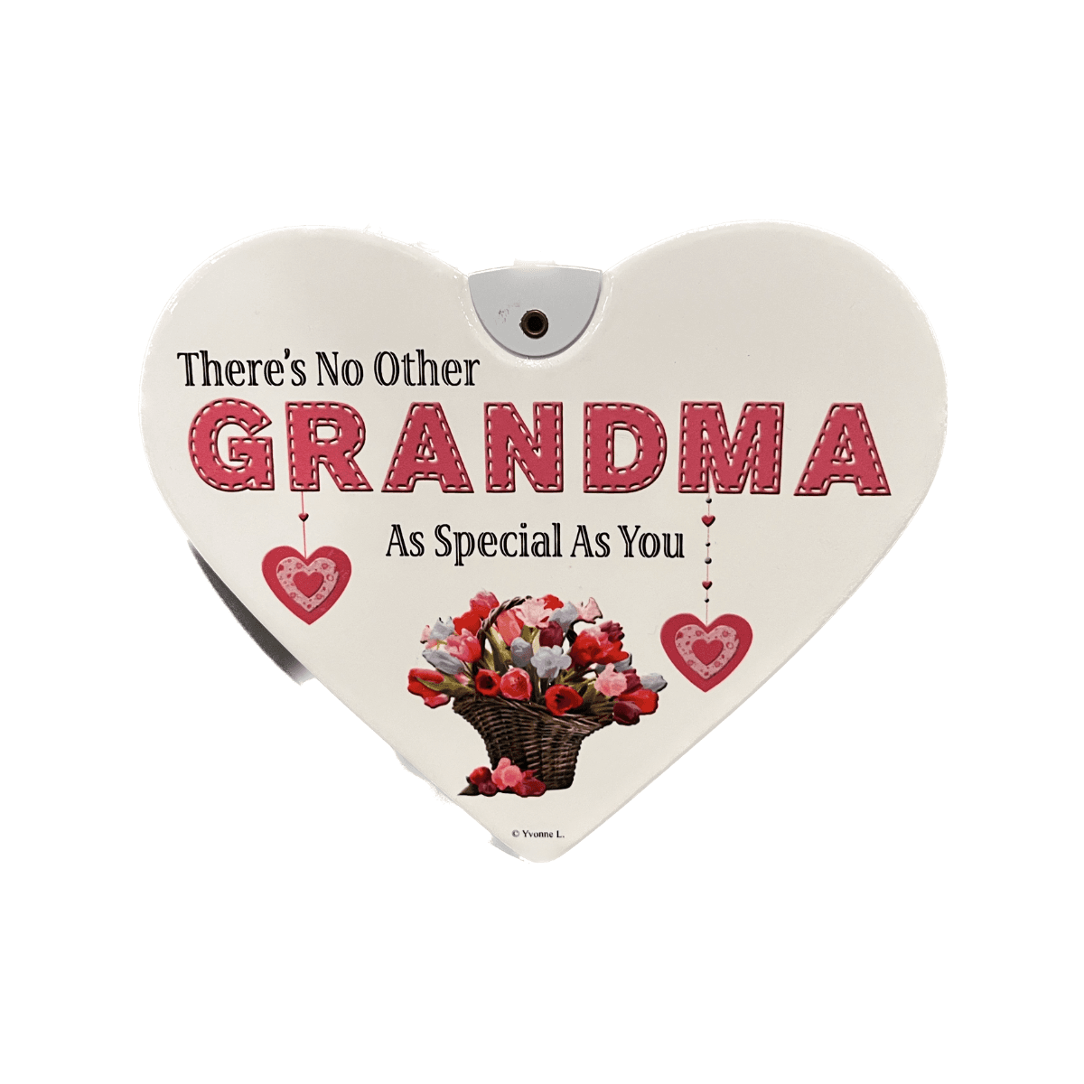 Grandma Heart Shaped Hanging Plaque