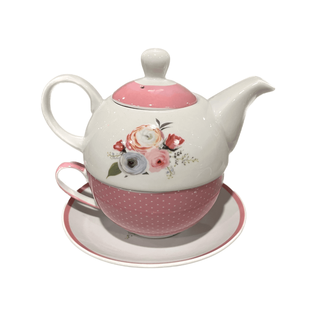 Mom Floral Tea For One Mug, Teapot, & Saucer Set, picture 2