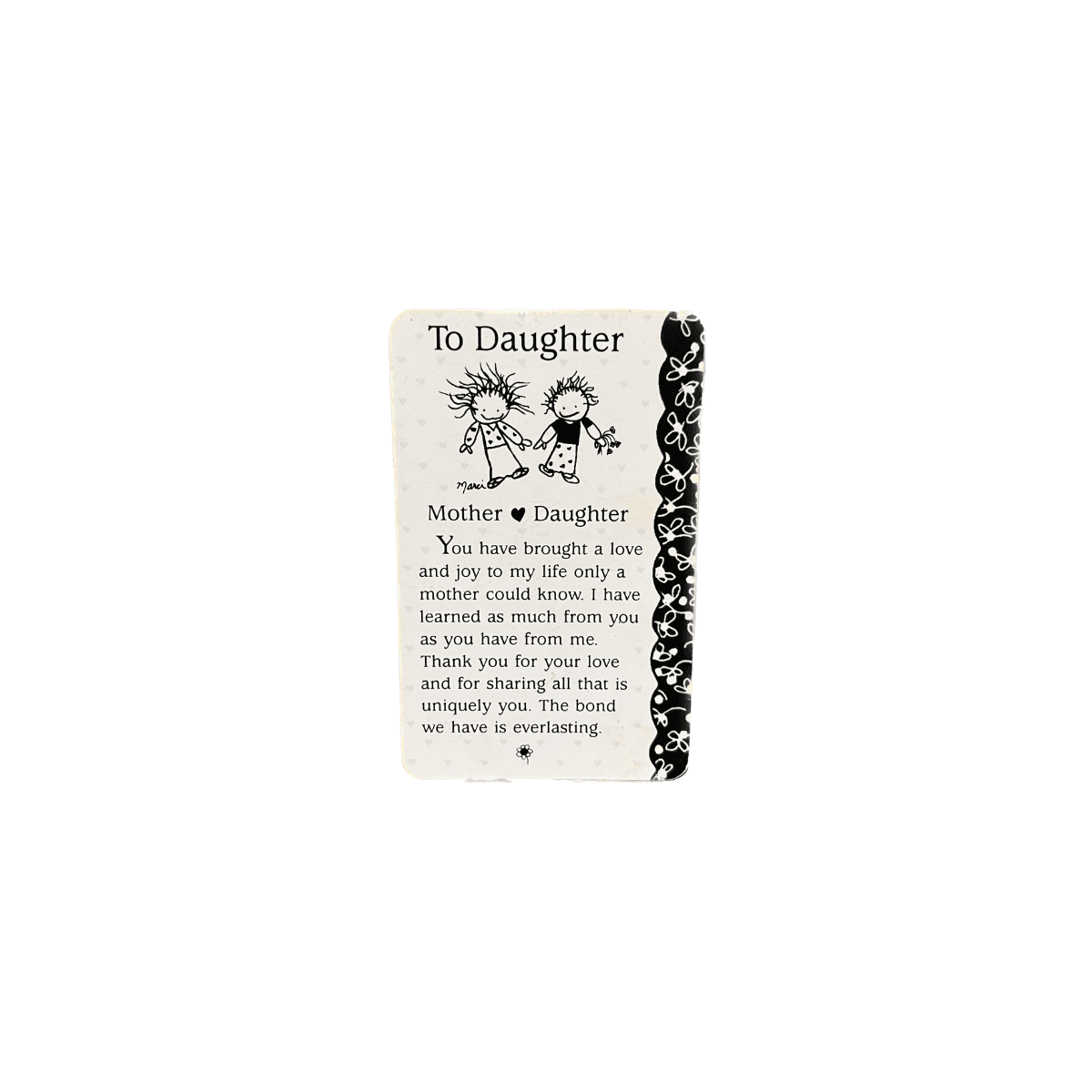 To Daughter - Mother & Daughter Blue Mountain Arts Wallet Card