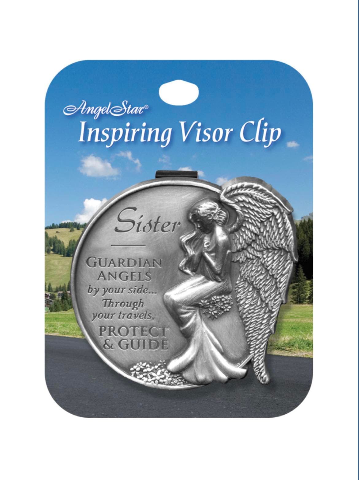 Sister Guardian Angel Visor Clip, picture 3