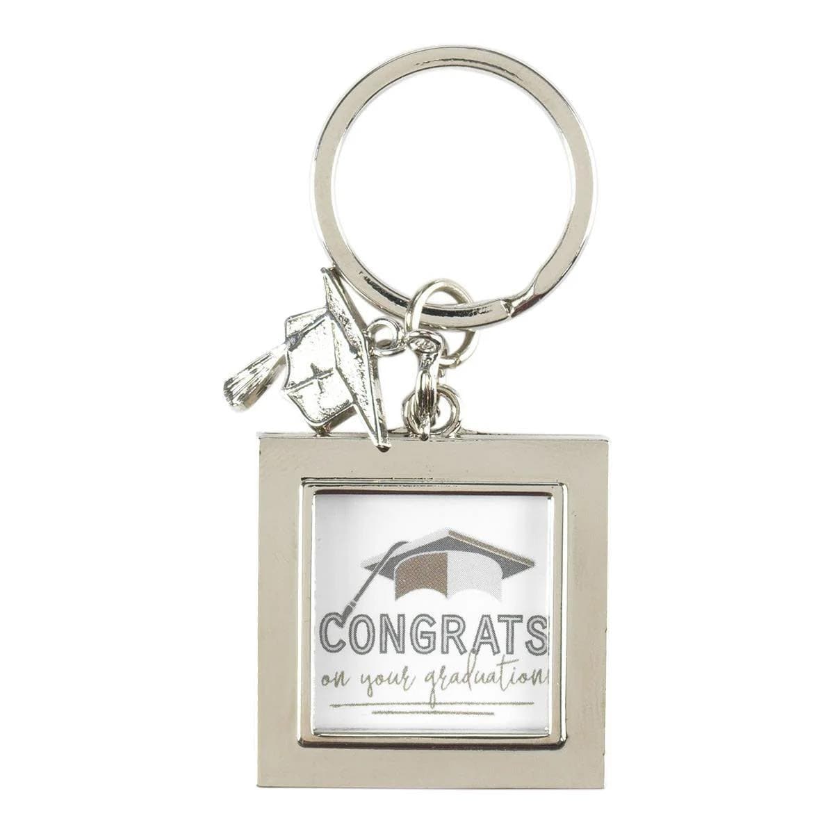 Graduation Metal Photo Keyring