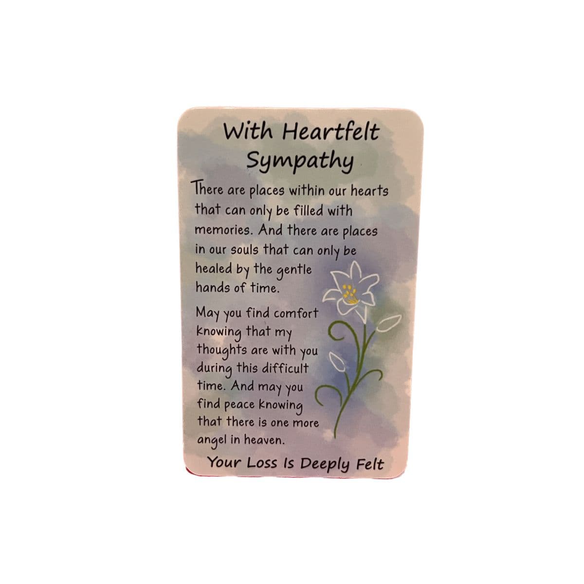 With Heartfelt Sympathy Blue Mountain Arts Wallet Card