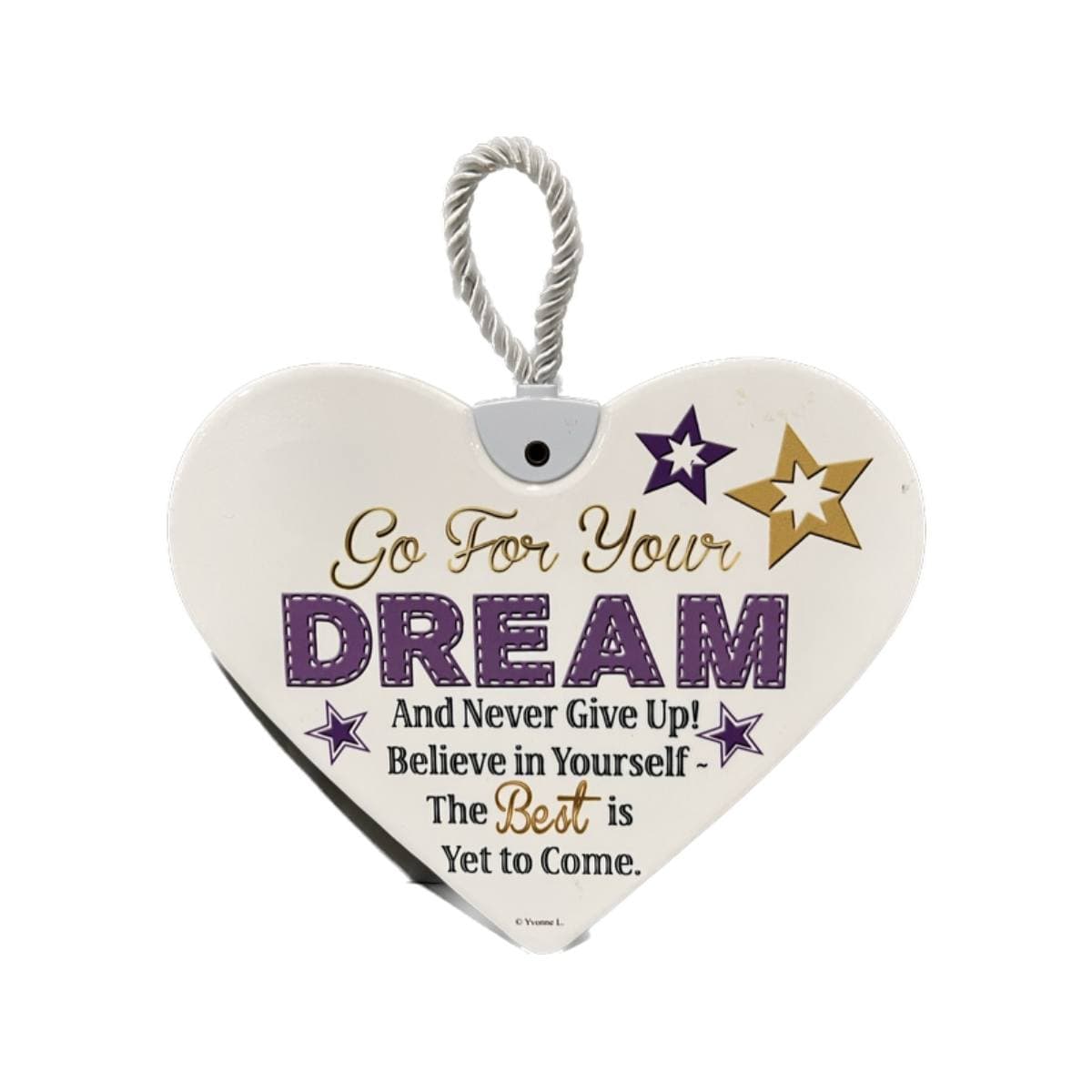 Go For Your Dreams Heartfelt Plaque