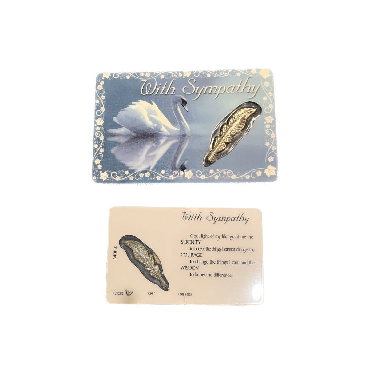 With Sympathy Keepsake Sentiment Card