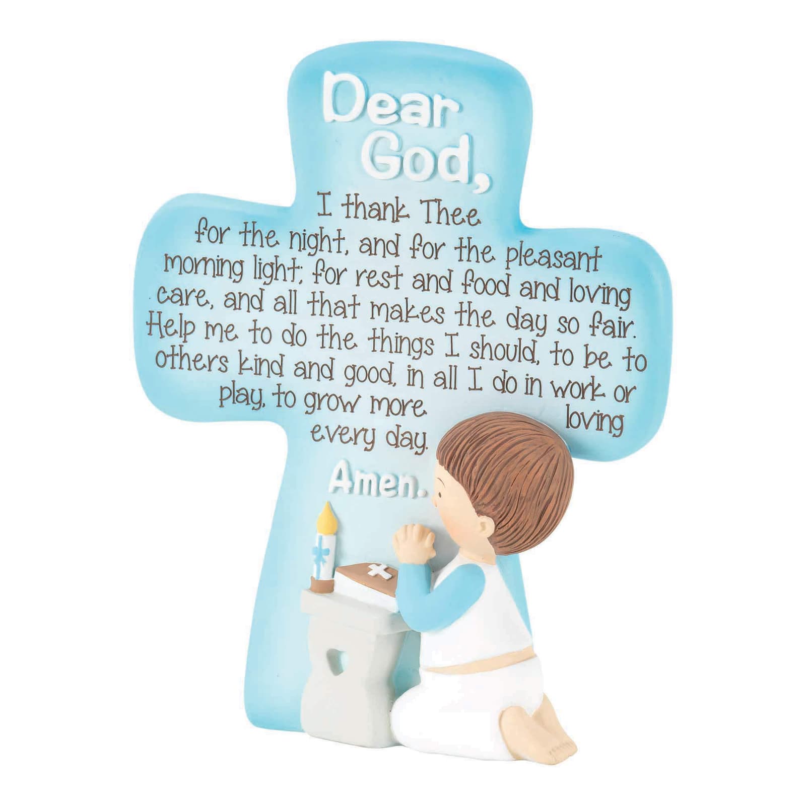 Baby Boy Tabletop Cross
