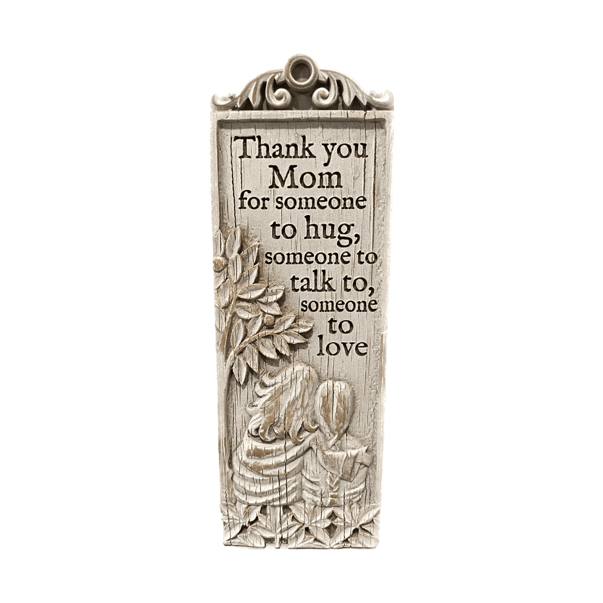 Mom Driftwood Tall Plaque