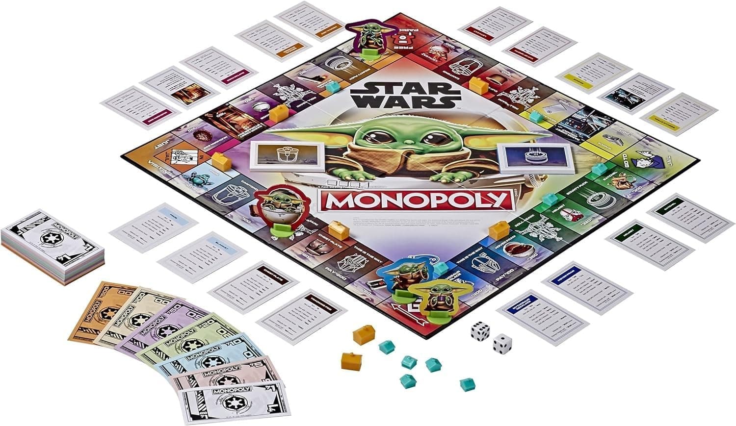 Monopoly: Star Wars The Child Edition Board Game for Families and Kids Ages 8 and Up, Featuring The Child, Who Fans Call Baby Yoda, picture 4