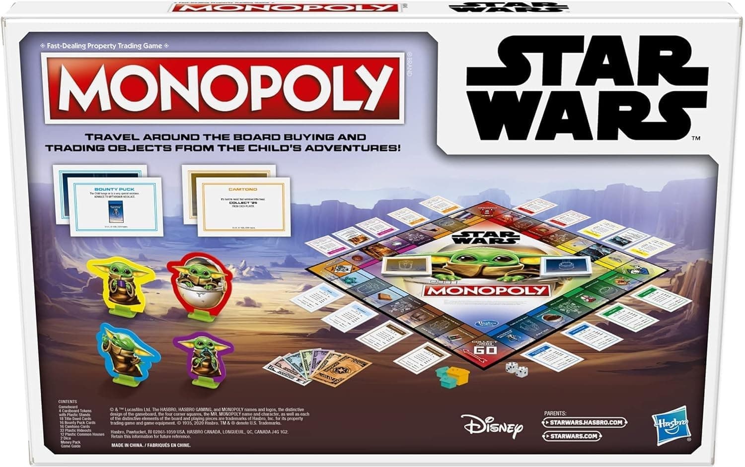 Monopoly: Star Wars The Child Edition Board Game for Families and Kids Ages 8 and Up, Featuring The Child, Who Fans Call Baby Yoda, picture 2