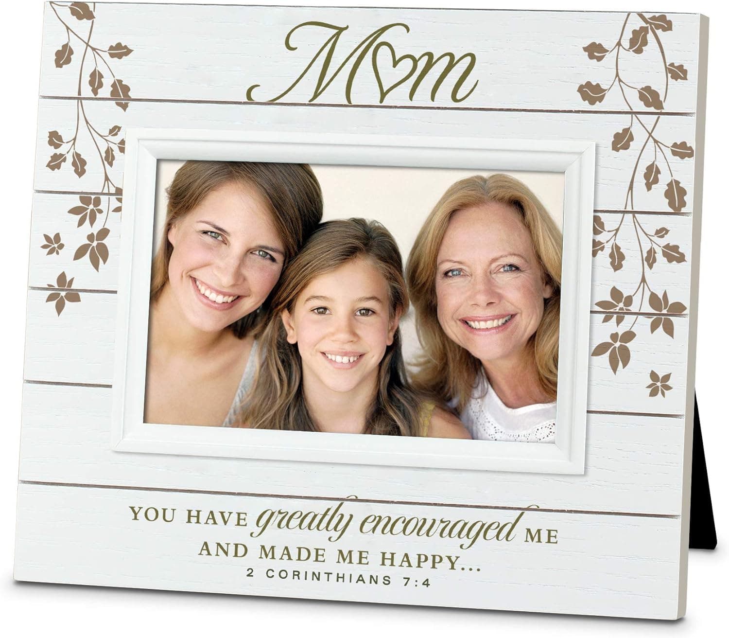 Mom You Have Encouraged Me Spring Shiplap 9 x 7.5 Wood Photo Frame