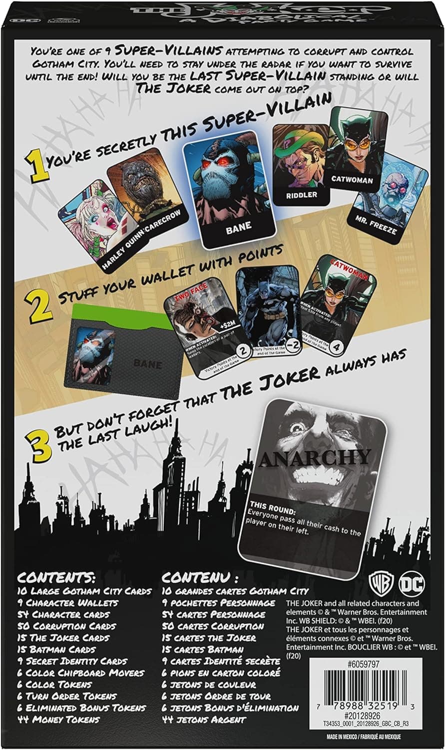 Spin Master Games The Joker, Diabolical Secret Identity Strategy Party Game, for Adults and Kids Ages 12 and up, picture 5