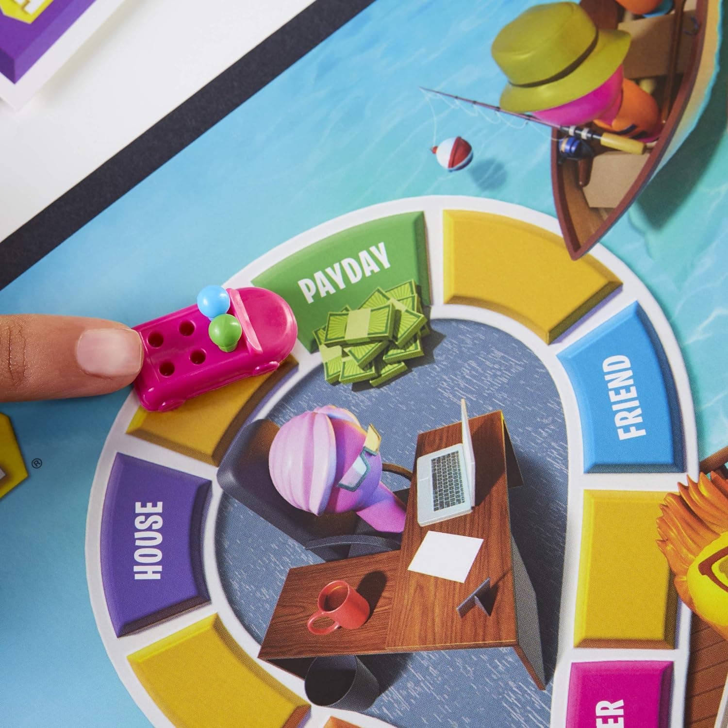 Hasbro Gaming The Game of Life Game, Family Board Game for 2-4 Players, Indoor Game for Kids Ages 8 and Up, Pegs Come in 6 Colors, picture 5