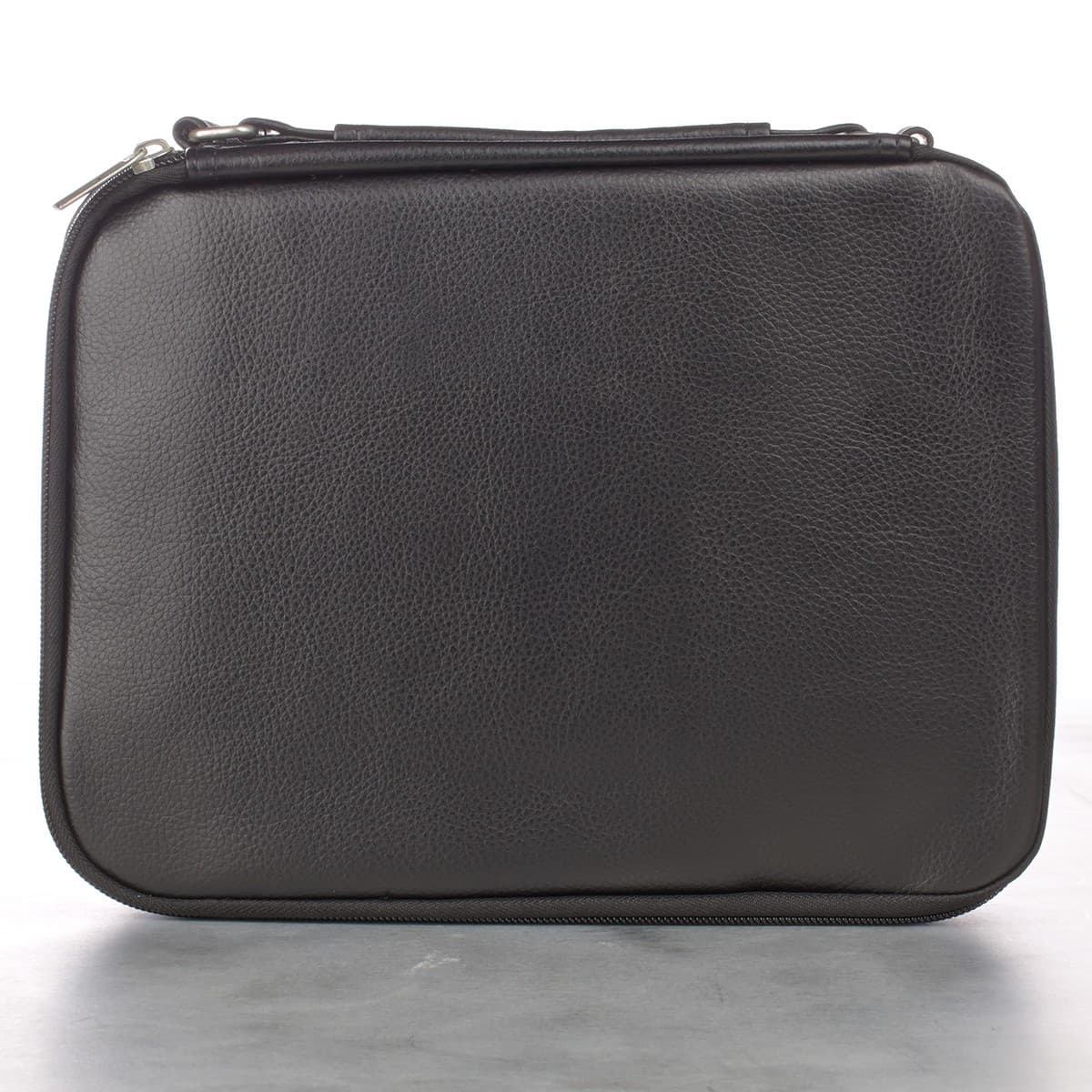 Two-fold Black Faux Leather Organizer Bible Case, picture 2