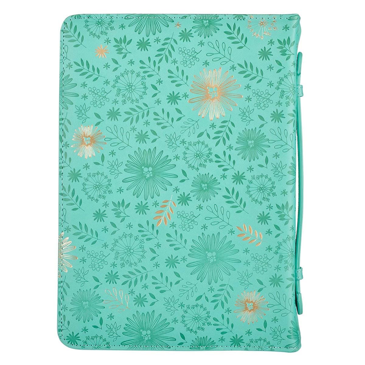 Be Still and Know - Psalm 46:10 Turquoise Faux Leather Fashion Bible Case - Large, picture 2