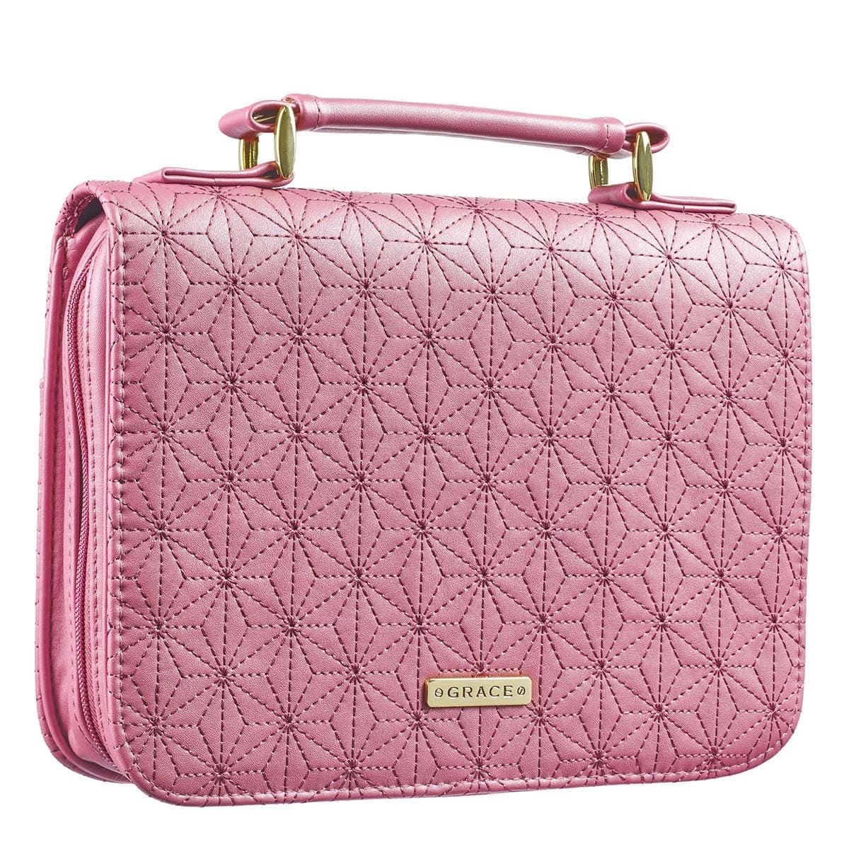 Grace Dusty Rose Pink Faux Leather Fashion Bible Case, picture 4