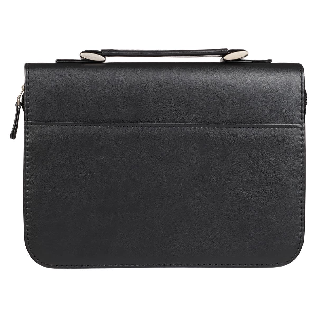 Hope in the LORD – Isaiah 40:31 Two-tone Black and Gray Faux Leather Classic Bible Case - Extra Large, picture 2
