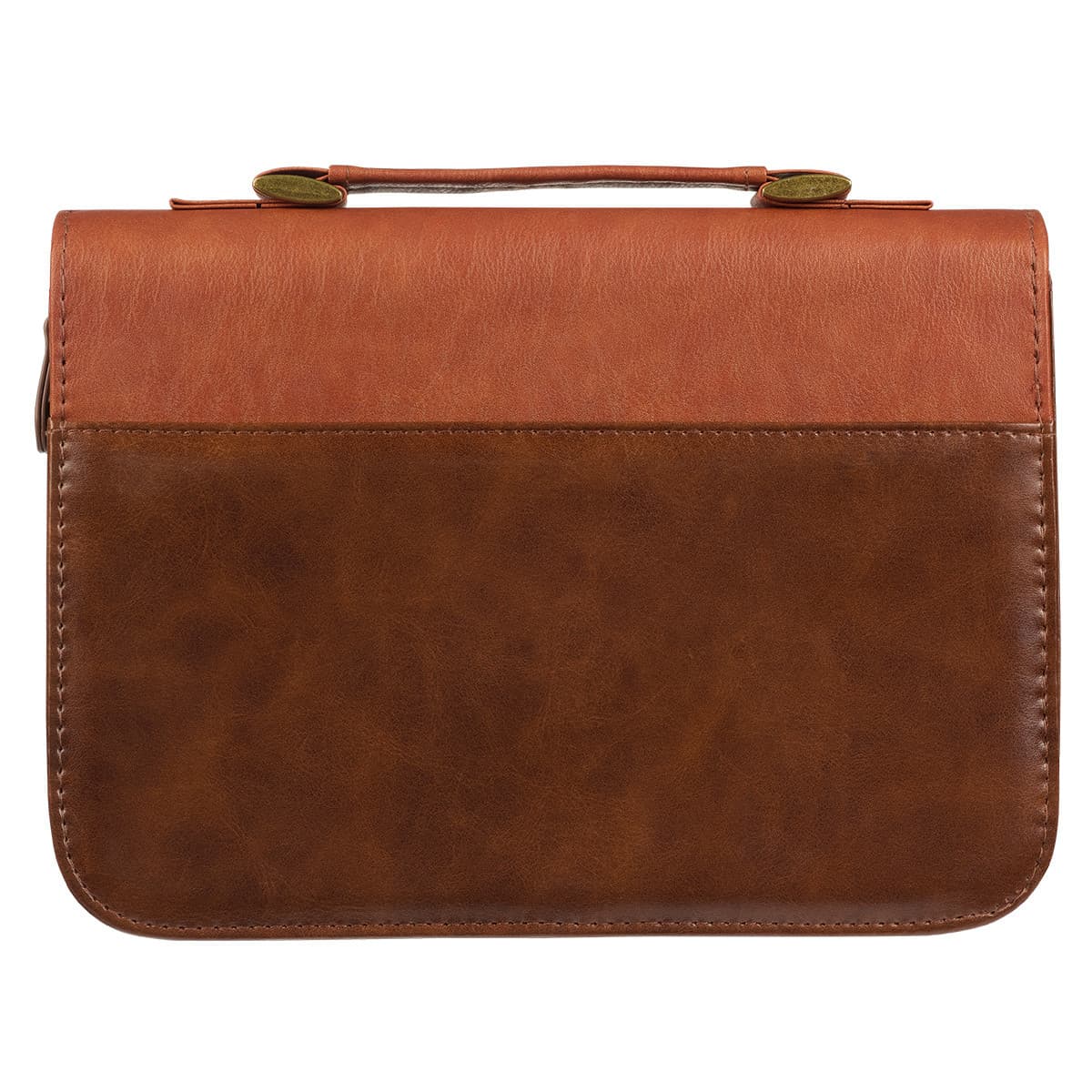 Stand Firm - 1 Corinthians 16:13 Two-tone Brown Faux Leather Classic Bible Case  - Large, picture 2
